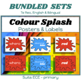 COLOUR NAMES BUNDLE x3 sets - Te Reo, English & Bilingual 