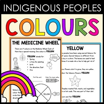 Preview of COLOUR WORDS and INDIGENOUS PEOPLES OF CANADA, First Nations, Métis, Inuit