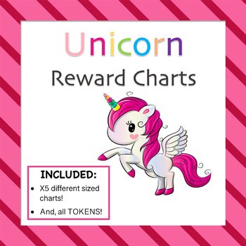 pink unicorn reward charts positive reinforcement strategy by resource haven