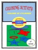 COLOURING ACTIVITY - Measurement Volume of Cylinder