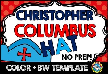 Preview of CHRISTOPHER COLUMBUS DAY CRAFT OCTOBER ACTIVITY HAT KINDERGARTEN 1ST GRADE CROWN