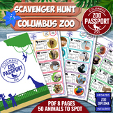COLUMBUS ZOO Passport Game (Ohio) -SCAVENGER HUNT - ZOO DIPLOMA