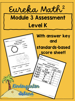 Preview of Eureka Math Squared Kindergarten Module 3 Assessment