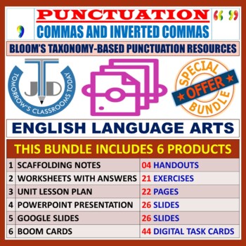 Preview of COMMAS AND INVERTED COMMAS - PUNCTUATION: BUNDLE