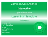 COMMON CORE ALIGNED SPECIAL EDUCATION INTERACTIVE LESSON P