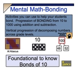 Grade 3-5 COMMON CORE-NUMBER BONDS & MENTAL MATH ACTIVITIE