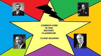 Preview of COMMON CORE CLOSE READ PRACTICE EXCERPTS - SKILL BUILDING