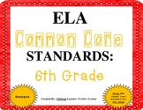 COMMON CORE ELA Posters (6th Grade)