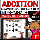 Commutative Property of Addition up to 12 Boom Cards 1.OA.B.3