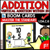 Vertical Addition to 20 No Regrouping Boom Cards 1.OA.C.6