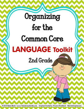 Preview of COMMON CORE ORGANIZER {2nd Grade LANGUAGE Teachers Toolkit}