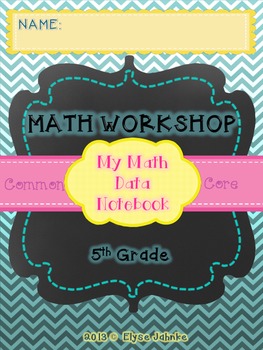 Preview of COMMON CORE MATH - STUDENT DATA NOTEBOOK - 5th GRADE