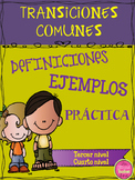 COMMON TRANSITIONS IN SPANISH