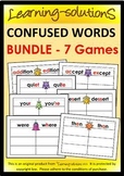 COMMONLY CONFUSED WORD Games -Bundle - 7 Games