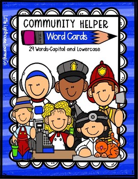 Community Helper Word Cards {capital & Lowercase} 