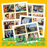 COMMUNITY HELPERS PHOTO FLASHCARDS occupations jobs autism