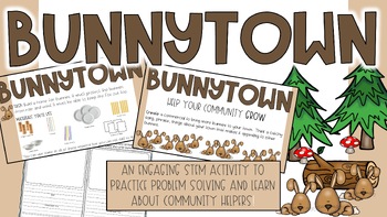 Preview of COMMUNITY HELPERS STEM CHALLENGE:: BUNNYTOWN::
