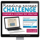 Compare and Contrast Text Structure Slides & Digital Readi