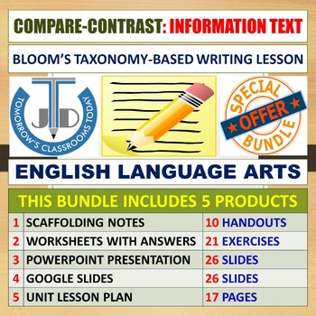 Preview of COMPARE-CONTRAST - INFORMATION TEXT - BUNDLE