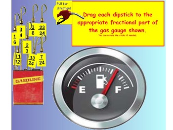 Preview of COMPARE AND ORDER FRACTIONS WITH GAS TANKS