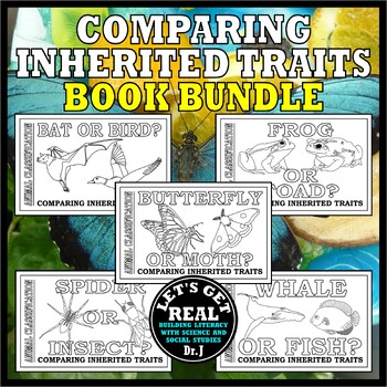 Preview of COMPARING INHERITED TRAITS Activity Book Bundle