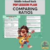 COMPARING RATIOS * PDF Lesson Plan * 4th Grade Middle School Math