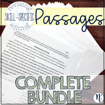 COMPLETE BUNDLE: ALL Skill-Specific Revising and Editing Passages