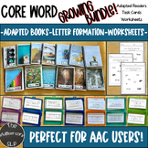 COMPLETE BUNDLE Core Word Adapted Book & Letter Formation 