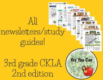 Preview of COMPLETE BUNDLE of 3rd grd CKLA 2nd edition Newsletters/Study Guides