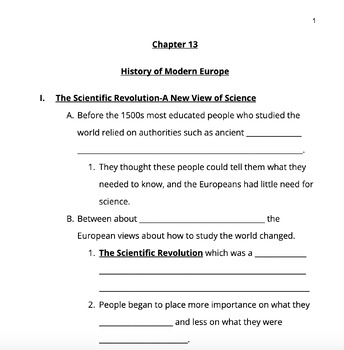 Preview of COMPLETE CURRICULUM! World Geography! History of Modern Europe (Chapter 13)