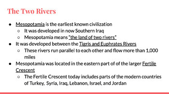 Preview of COMPLETE CURRICULUM!!! World History: Mesopotamia (Chapter 4)