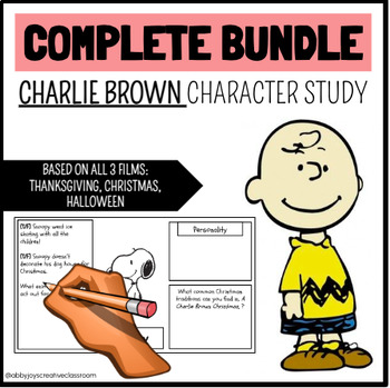 Preview of COMPLETE Charlie Brown Character Study for ALL films!