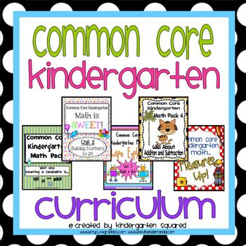 Preview of COMPLETE Common Core Kindergarten Math Curriculum!