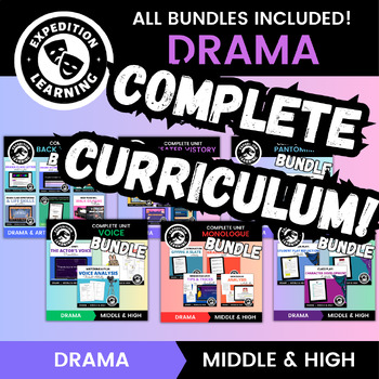 Preview of COMPLETE Drama Curriculum - ALL Drama Bundles included!