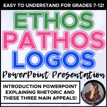 Preview of Ethos, Pathos, Logos & Rhetoric Introduction to Persuasive Language PowerPoint!