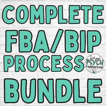 Preview of COMPLETE FBA BIP BUNDLE Comprehensive Step by Step Process Procedure