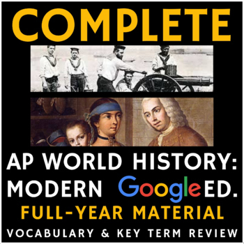Preview of COMPLETE! Google Slides AP World History Modern Full-Year Unit 1-9 Review