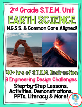 Preview of 2nd Grade NGSS Earth Science STEM Unit Complete Curriculum! (2-ESS2)