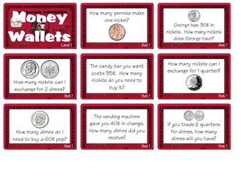 Preview of COMPLETE SET - Money Wallets!!! (Levels 1 - 5) 2.MD.C8