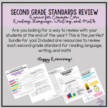 Preview of COMPLETE Second Grade Review Bundle