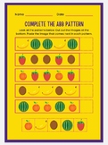 COMPLETE THE ABB PATTERN  Look at the patterns below.