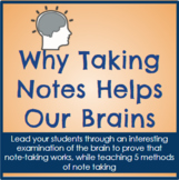 COMPLETE UNIT: "Why taking notes helps our brain" AND Note