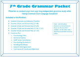 Unit for a year of 7th Grade Grammar - Common Core Languag
