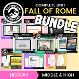COMPLETE World History Fall of Rome Unit BUNDLE
