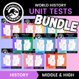 COMPLETE World History Tests BUNDLE (Including Study Guide