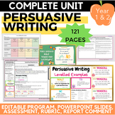 COMPLETE Year/Grade 1 and 2 Persuasive Writing UNIT