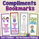 COMPLIMENTS DAY BOOKMARKS to COLOR Positive Affirmation Pa