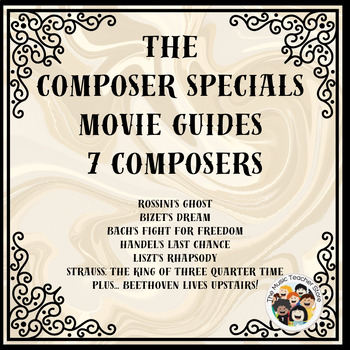 Preview of Uncover Musical Legends: Explore 7 Composer Specials Movie Guides (Bundle)