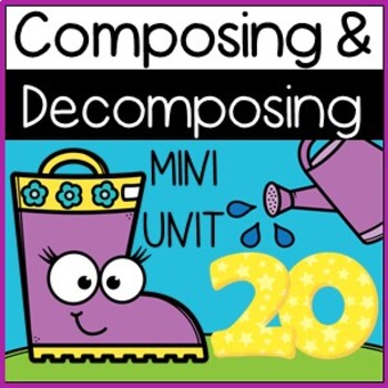 Preview of COMPOSING & DECOMPOSING NUMBERS UNIT. No Prep Lessons and Digital Games.