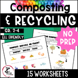 COMPOSTING & RECYCLING Worksheets/Soil/Composting Cycle/Trash